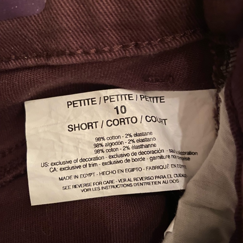 Gloria Vanderbilt Amanda jeans women’s size 10 petite Maroon - Picture 4 of 4